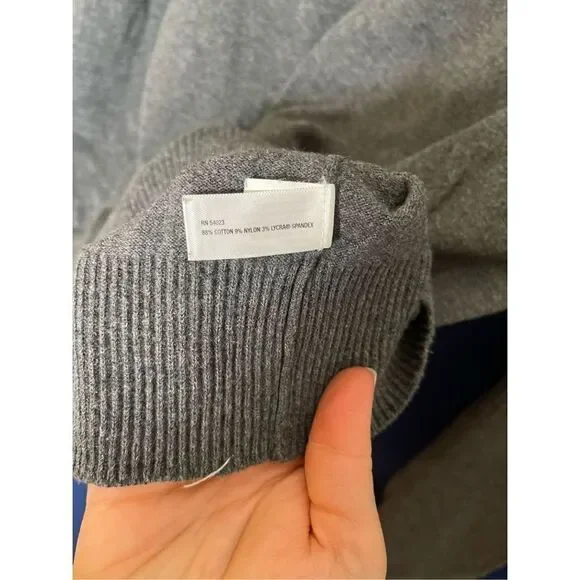 Gap Grey Cotton Turtleneck L - Picture 3 of 7